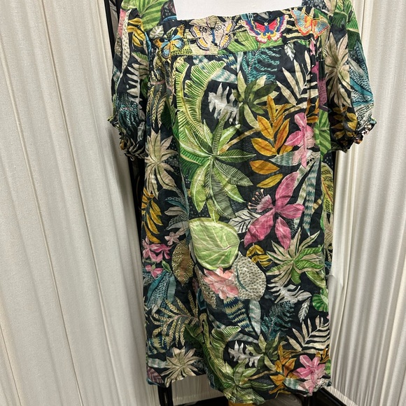 Johnny Was Multicolor Floral Swim Cover-Up - Picture 2 of 5